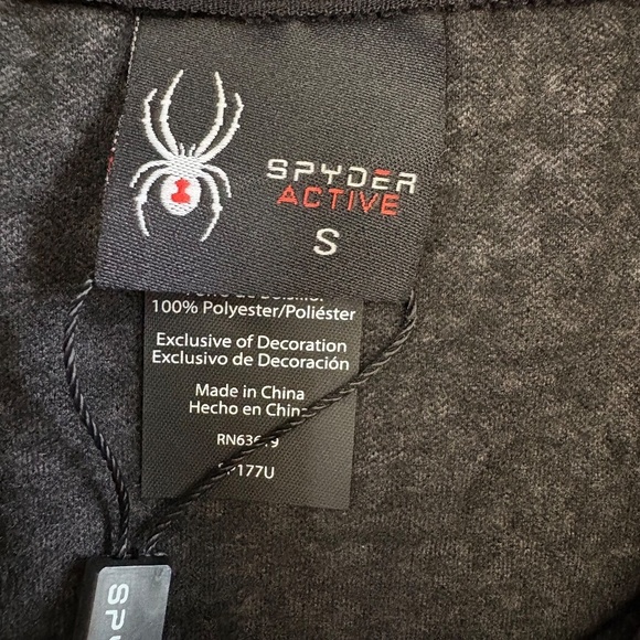 Spyder Ladies' Fleece Printed Half Zip, Black/Gray, Small, NWT - Picture 14 of 16